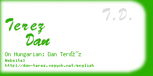 terez dan business card